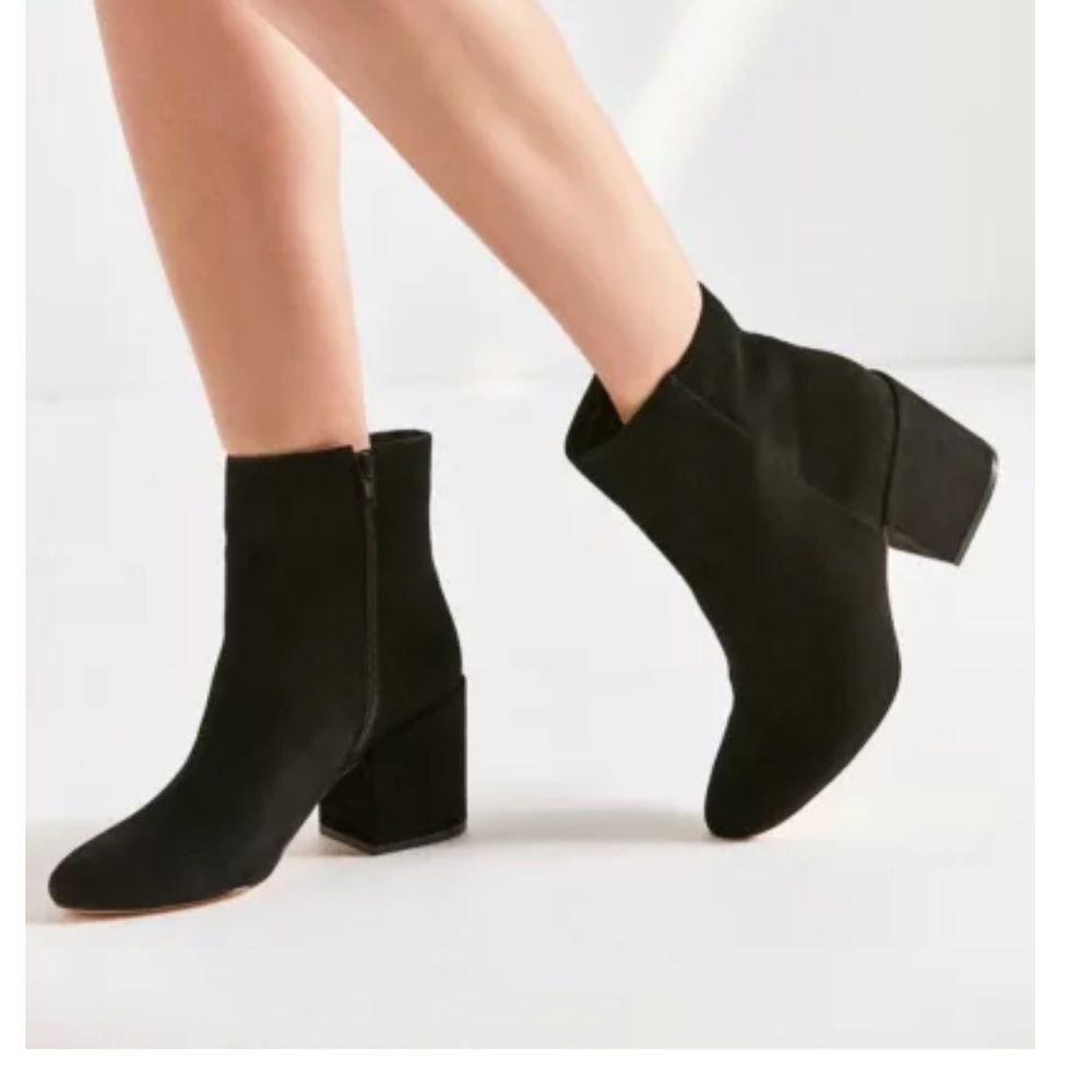 UO black ankle boots
